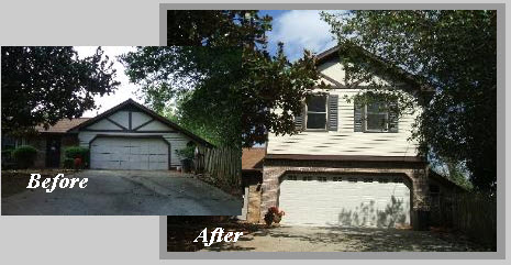 Garage Building Before and After