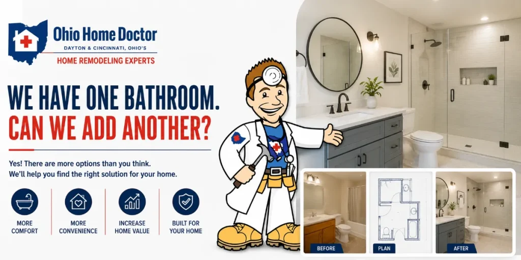 Adding a new bathroom to our older home