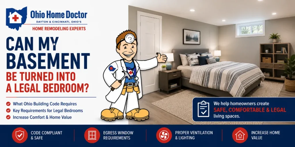 Can my basement become a bedroom?