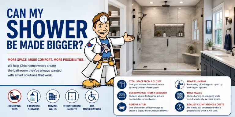 Can My Shower Be Made Bigger?