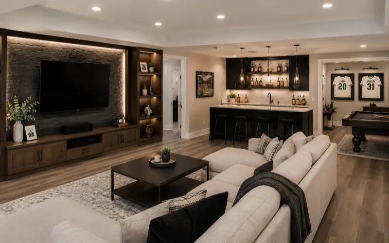 Basement Finishing and Remodeling Services in Dayton, Ohio.