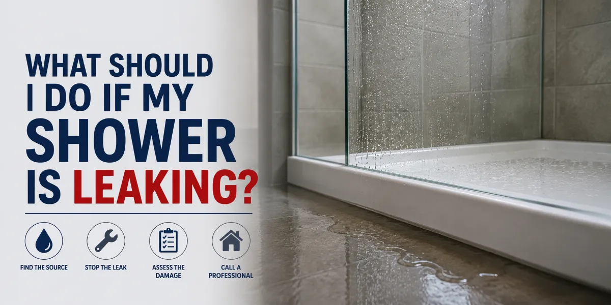 What to do if shower leaks?