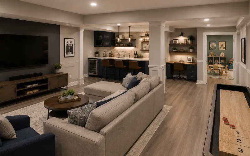 Mid Range Basement Remodel